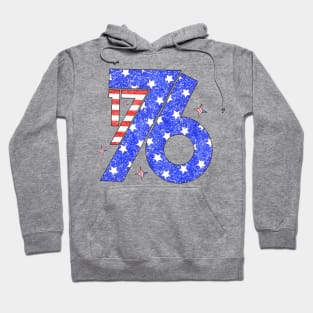 1776 America 4th of July, Fourth of July, Memorial Day Hoodie